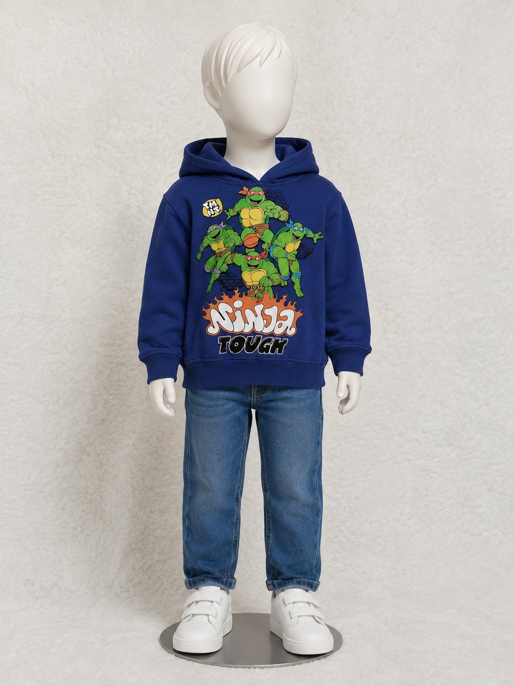 Nickelodeon Royal Blue Ninja Turtle Hoodie with Green Graphic.  KS 22